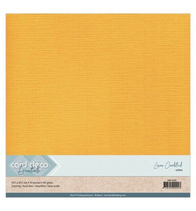 Linnenkarton Scrap 30,5×30,5cm, Oker