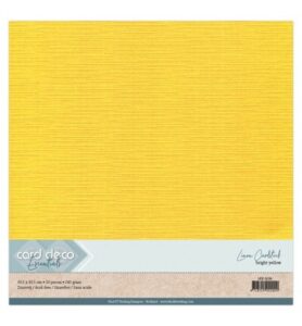 Linnenkarton Scrap 30,5×30,5cm, Kanariegeel
