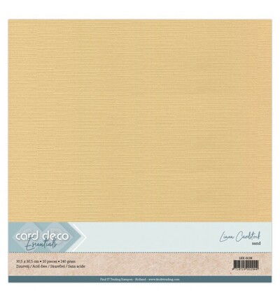 Linnenkarton Scrap 30,5×30,5cm, Zand