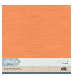 Linnenkarton Scrap 30,5×30,5cm, Zachtoranje