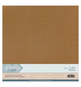 Linnenkarton Scrap 30,5×30,5cm, Koffiebruin