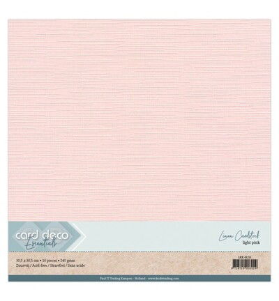 Linnenkarton Scrap 30,5×30,5cm, Lichtroze