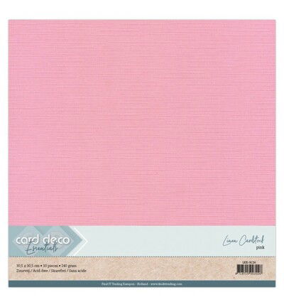 Linnenkarton Scrap 30,5×30,5cm, Roze