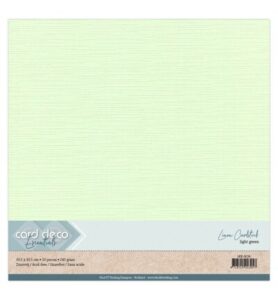 Linnenkarton Scrap 30,5×30,5cm, Lichtgroen