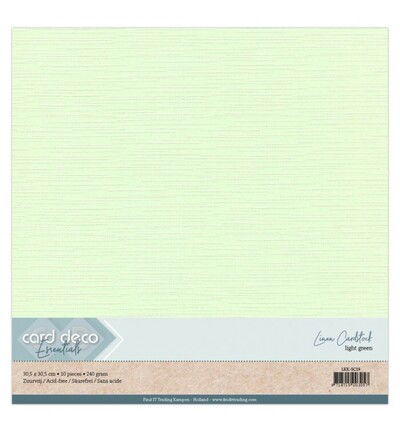 Linnenkarton Scrap 30,5×30,5cm, Lichtgroen