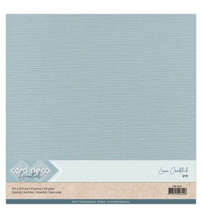 Linnenkarton Scrap 30,5×30,5cm, Grijs