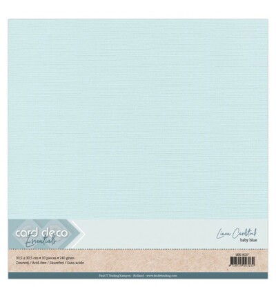 Linnenkarton Scrap 30,5×30,5cm, Babyblauw