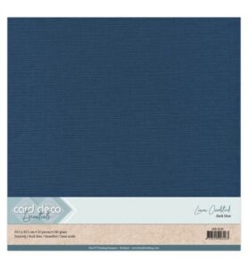 Linnenkarton Scrap 30,5×30,5cm, Donkerblauw