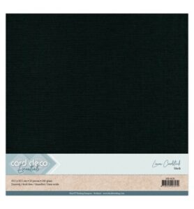 Linnenkarton Scrap 30,5×30,5cm, Zwart