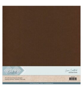 Linnenkarton Scrap 30,5×30,5cm, Chocoladebruin