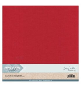 Linnenkarton Scrap 30,5×30,5cm, Kerstrood