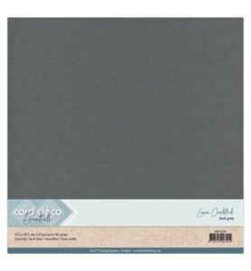 Linnenkarton Scrap 30,5×30,5cm, Donkergrijs