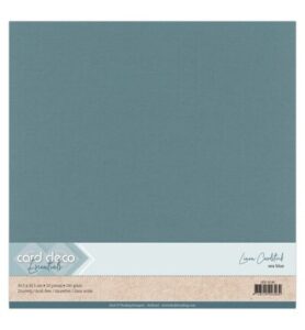 Linnenkarton Scrap 30,5×30,5cm, Zeeblauw