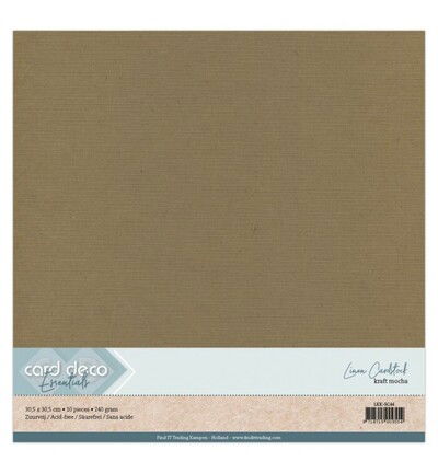 Linnenkarton Scrap 30,5×30,5cm, Mokka