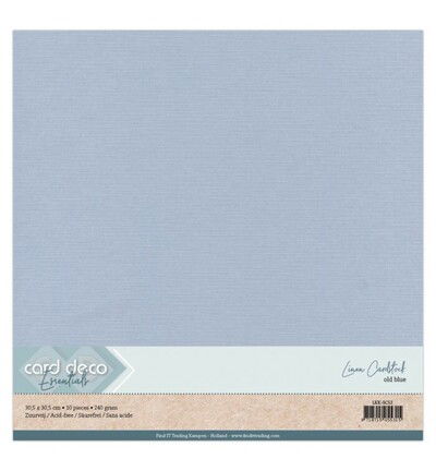 Linnenkarton Scrap 30,5×30,5cm, Oudblauw
