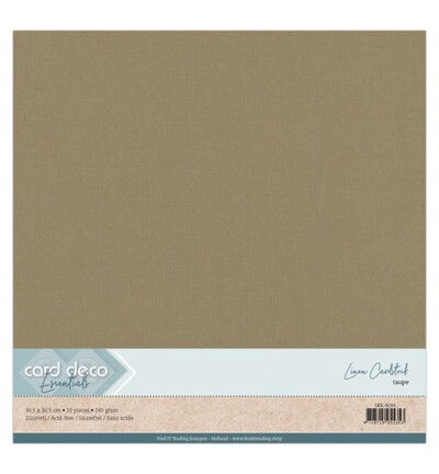Linnenkarton Scrap 30,5×30,5cm, Taupe