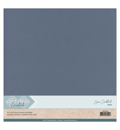 Linnenkarton Scrap 30,5×30,5cm, Steen