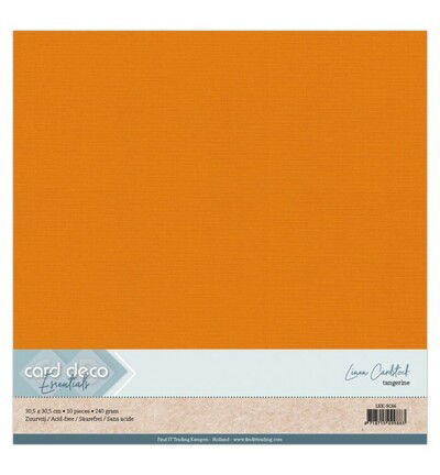Linnenkarton Scrap 30,5×30,5cm, Manderijn