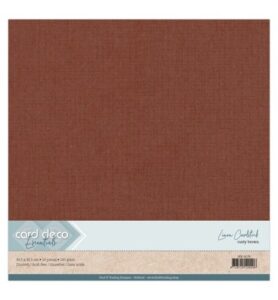 Linnenkarton Scrap 30,5×30,5cm, Roestbruin