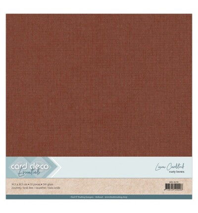 Linnenkarton Scrap 30,5×30,5cm, Roestbruin