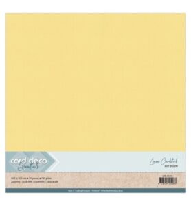Linnenkarton Scrap 30,5×30,5cm, Zachtgeel