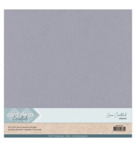 Linnenkarton Scrap 30,5×30,5cm, Olifantgrijs