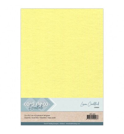 Linnenkarton A4, Creme