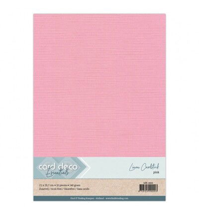 Linnenkarton A4, Roze