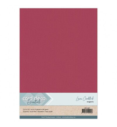 Linnenkarton A4, Magenta