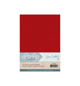 Linnenkarton A5, Rood