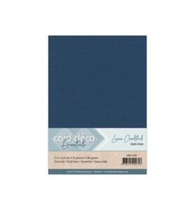 Linnenkarton A5, Donkerblauw