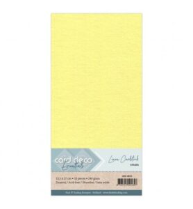 Linnenkarton Cardstock 13,5x27cm, Creme