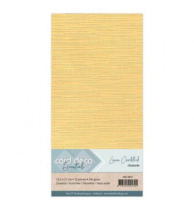 Linnenkarton Cardstock 13,5x27cm, Chamois