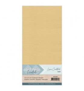 Linnenkarton Cardstock 13,5x27cm, Zand