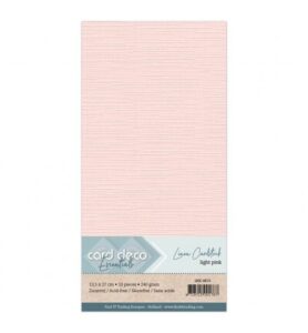 Linnenkarton Cardstock 13,5x27cm, Lichtroze