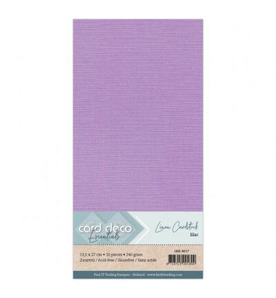 Linnenkarton Cardstock 13,5x27cm, Lila