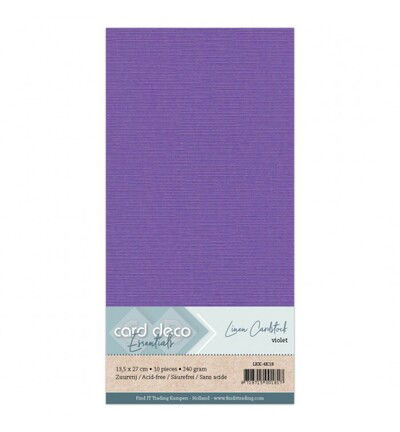 Linnenkarton Cardstock 13,5x27cm, Violet