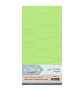 Linnenkarton Cardstock 13,5x27cm, Meigroen
