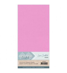 Linnenkarton Cardstock 13,5x27cm, Fuchsiapaars