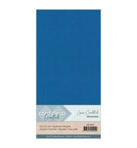 Linnenkarton Cardstock 13,5x27cm, Ultramarijn