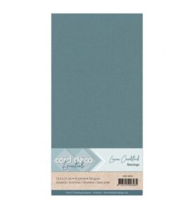 Linnenkarton Cardstock 13,5x27cm, Zeeblauw
