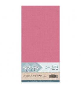Linnenkarton Cardstock 13,5x27cm, Hardroze