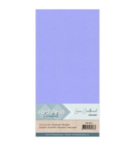 Linnenkarton Cardstock 13,5x27cm, Lavendel