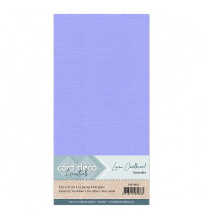 Linnenkarton Cardstock 13,5x27cm, Lavendel