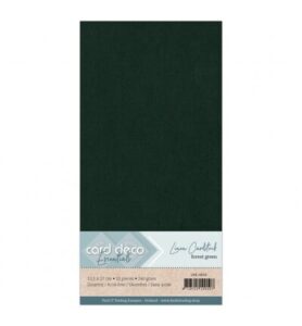 Linnenkarton Cardstock 13,5x27cm, Bosgroen