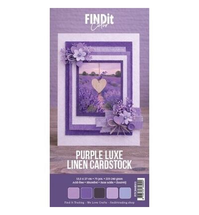 Find It Color – Linen Cardstock Pack 4K – Purple Luxe Pack