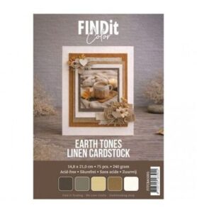 Find It Color – Linen Cardstock Pack A5 – Earth Tones