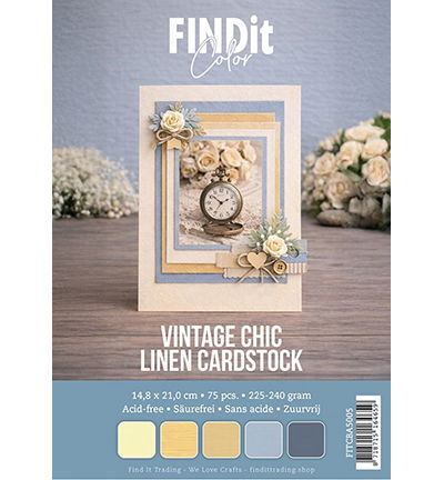 Find It Color – Linen Cardstock Pack A5 – Vintage Chic Pack
