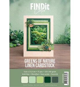 Find It Color – Linen Cardstock Pack A5 – Greens of Nature Pack
