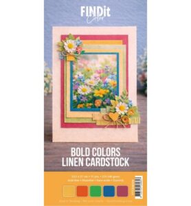 Find IT Color Linen Cardstock Pack 4K – Bold Colors